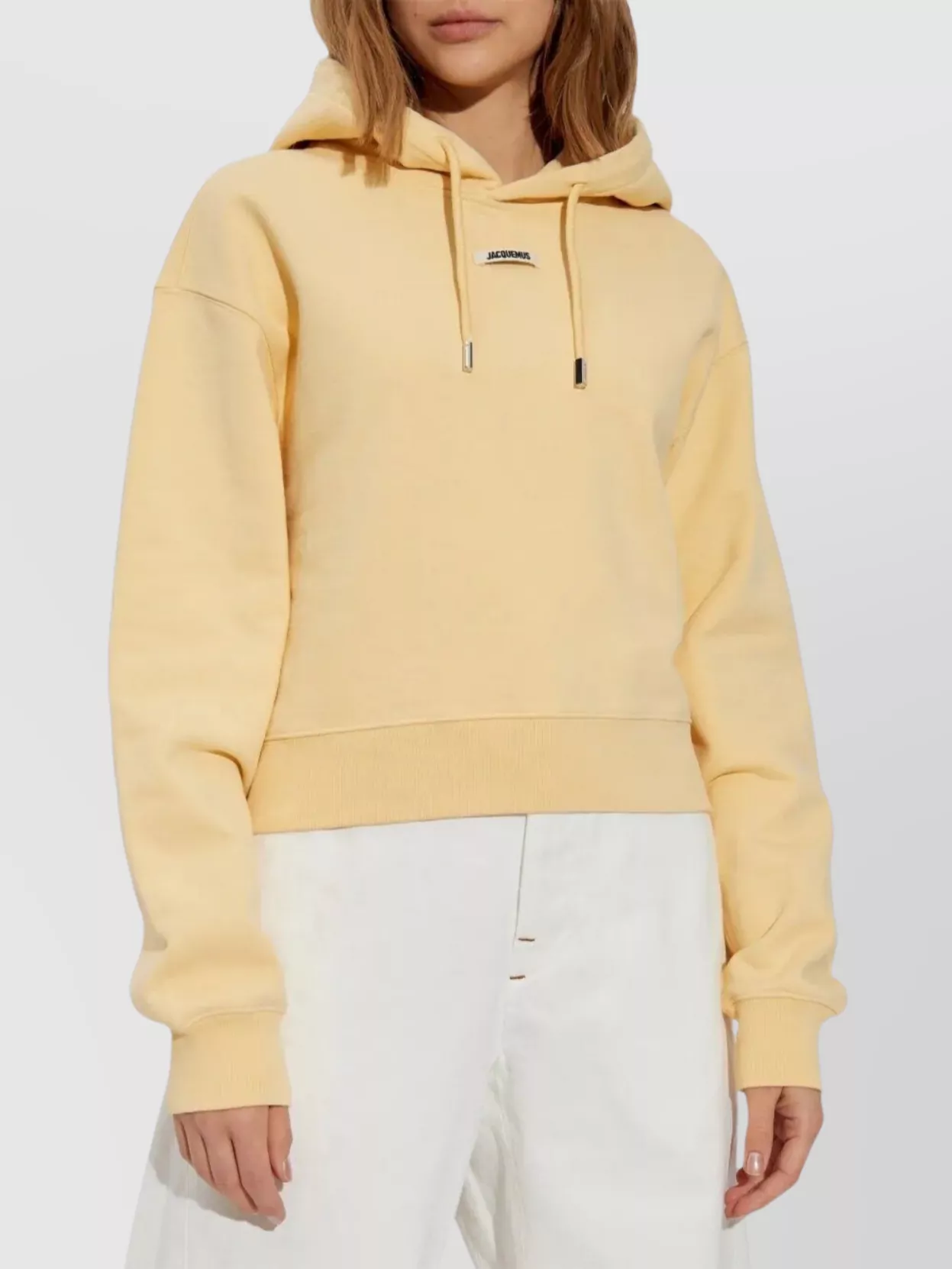 Jacquemus Gros Grain Light Beige Hooded Sweatshirt