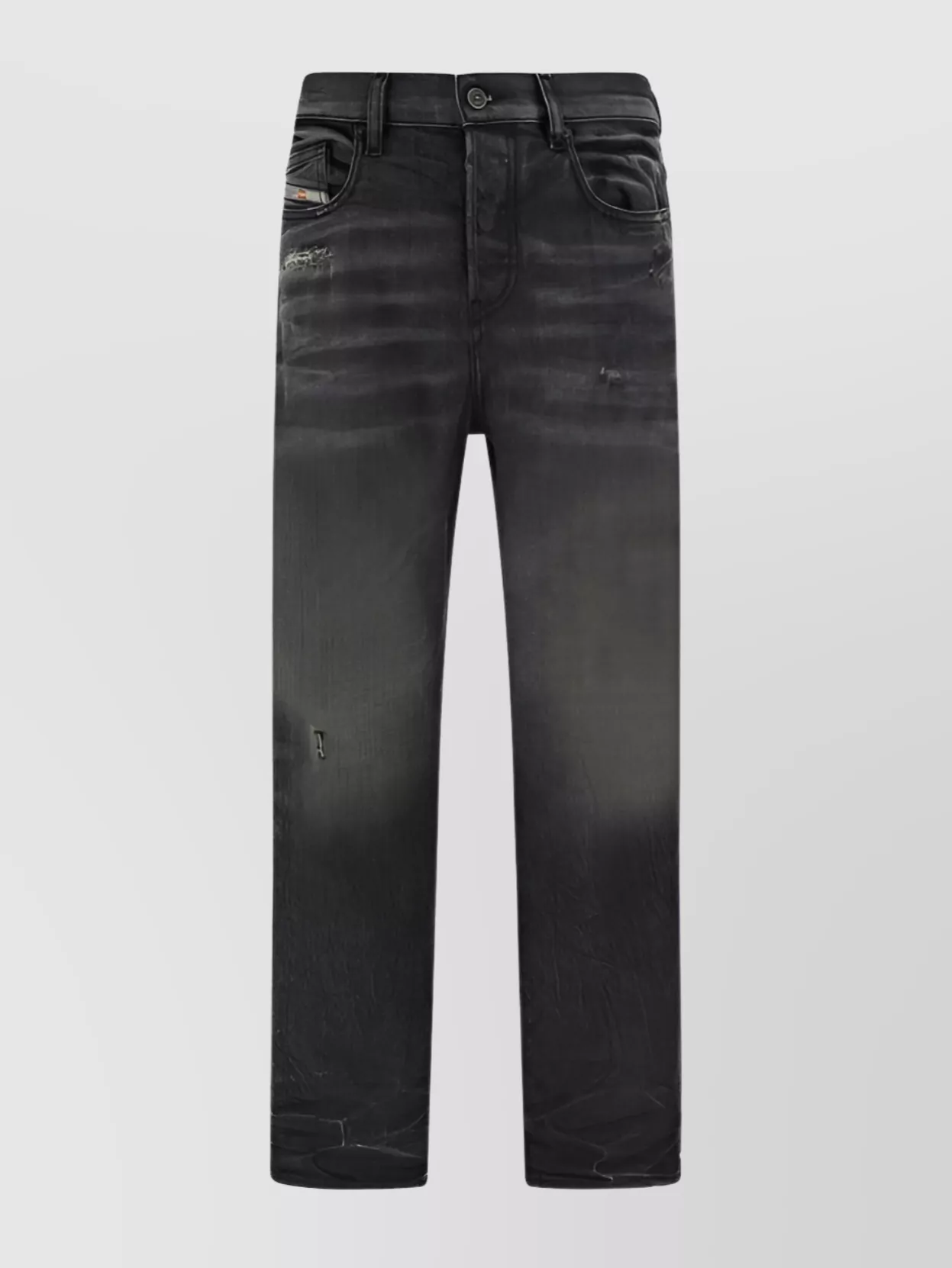 Shop Diesel 2020 Distressed Straight Jeans