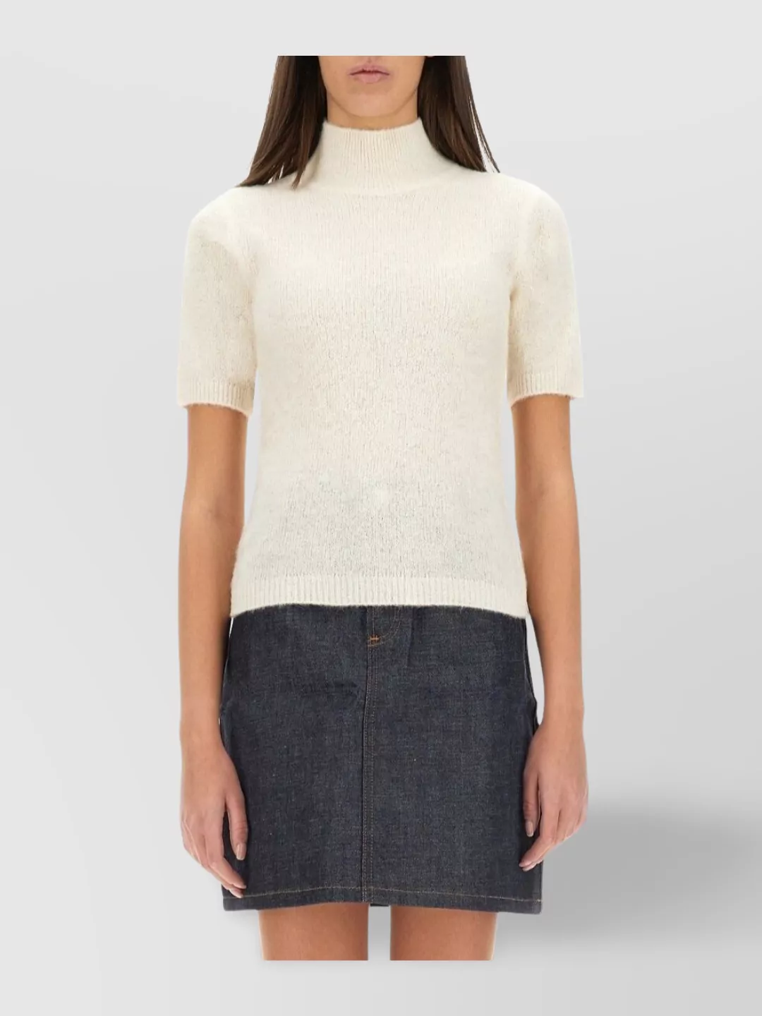 A.p.c. Knit Top "Edie" Short Sleeves