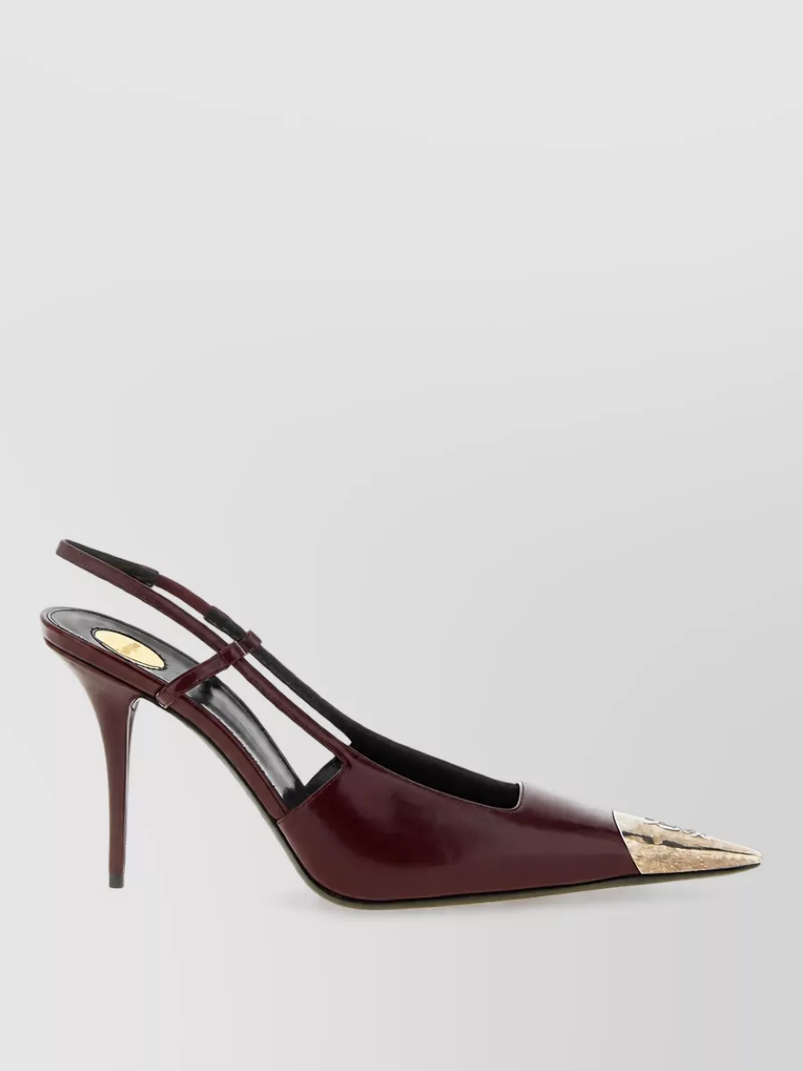 Saint Laurent Calfskin leather slingback mules