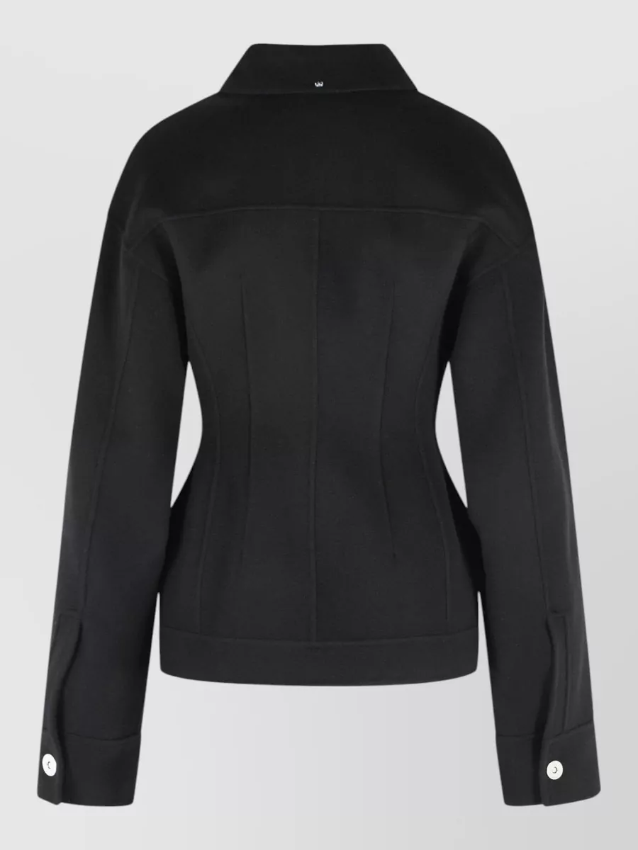 Sportmax Virgin Wool Single-Breasted Coat
