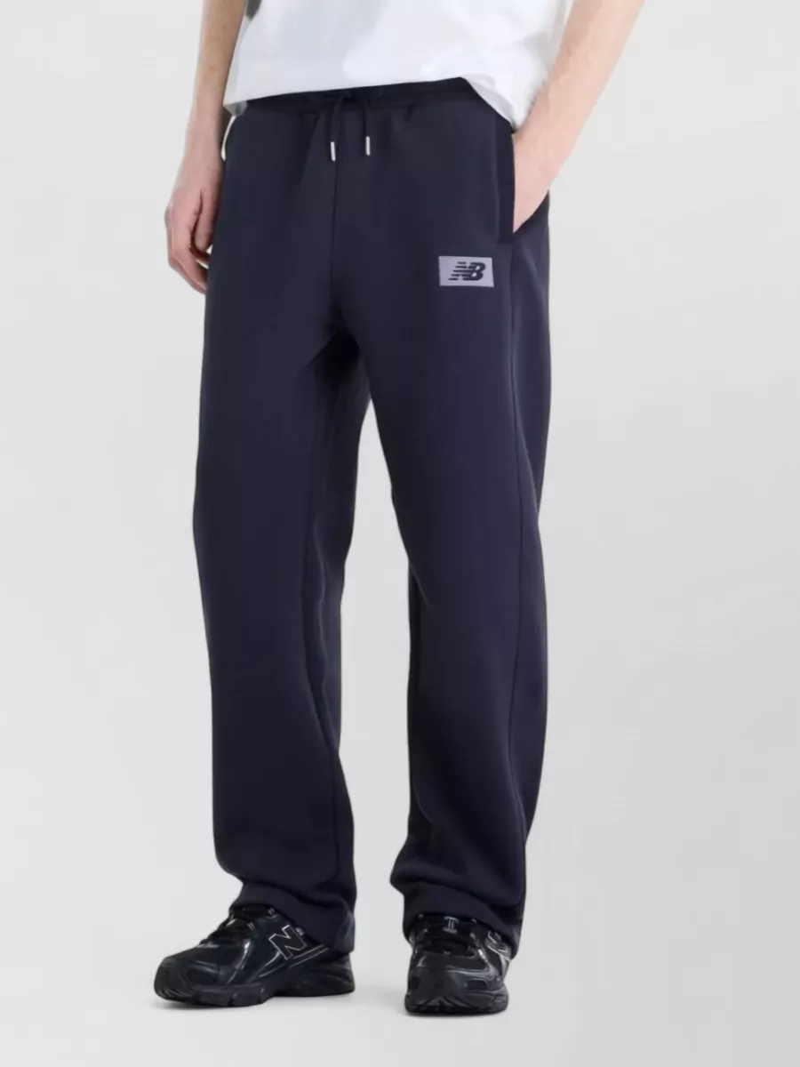 New Balance ribbed mid-rise relaxed-fit track pants