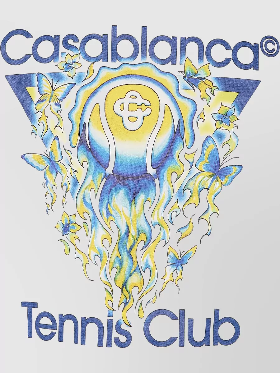 Casablanca Tennis Club Icon Short Sleeve Graphic T-Shirt