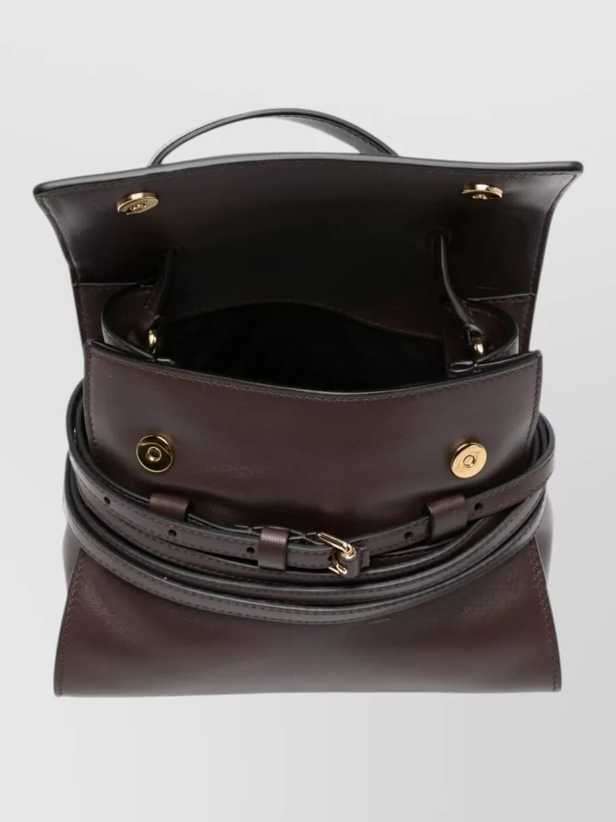 Moschino Leather Tie Me Mini Shoulder Bag