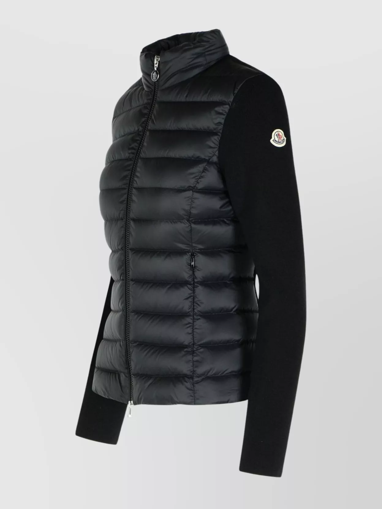 Moncler Knit Cardigan In Polyamide And Virgin Wool