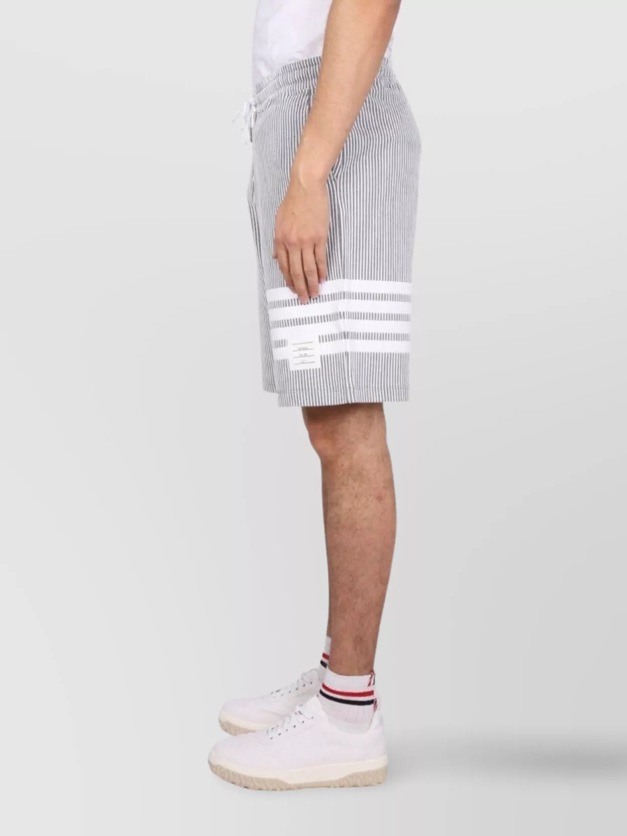 Thom Browne Knee Length Striped Bermuda Shorts
