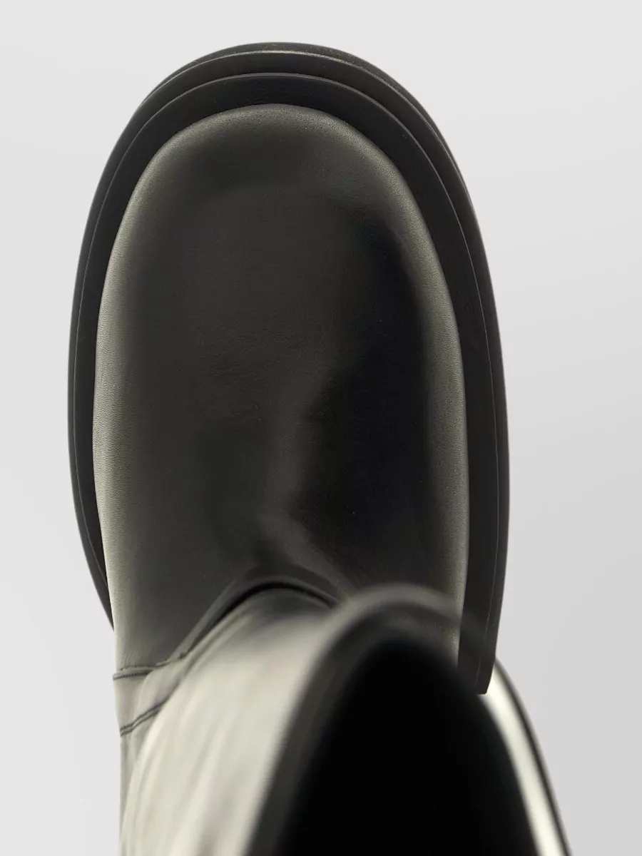 Rick Owens Leather High Boots