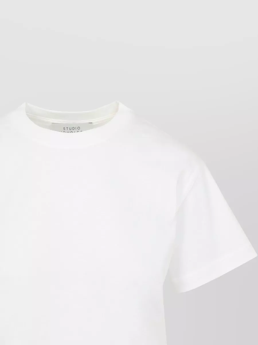 Studio Nicholson Straight Crew Neck T-Shirt Plain Short Sleeves