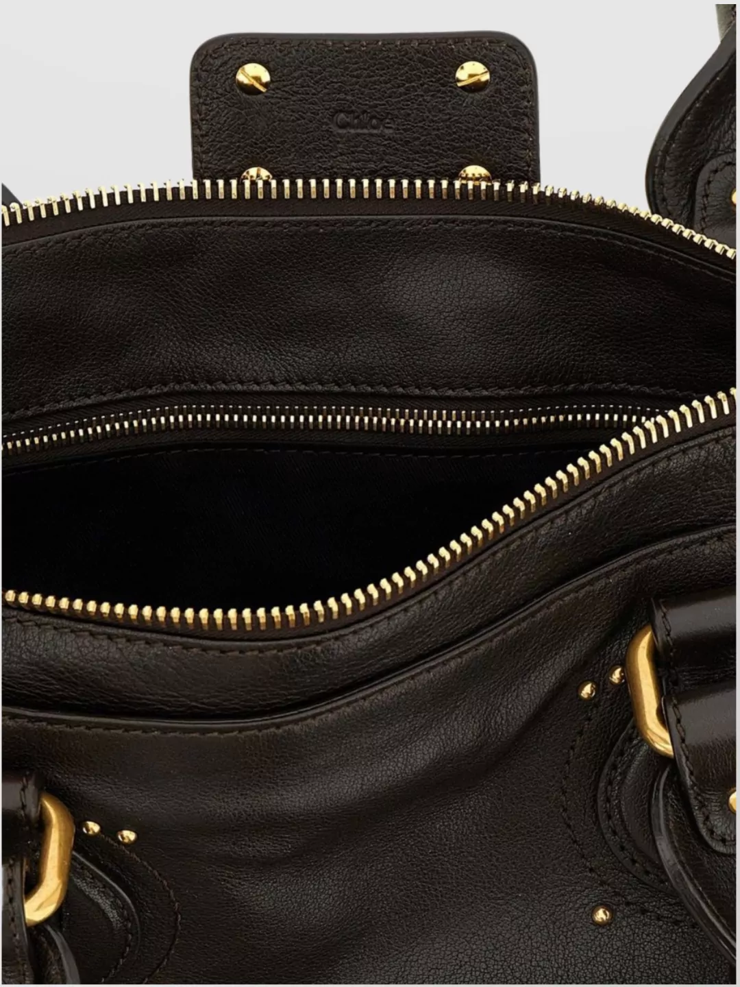 Chloé Luxe Shoulder Bag With Padlock And Studs