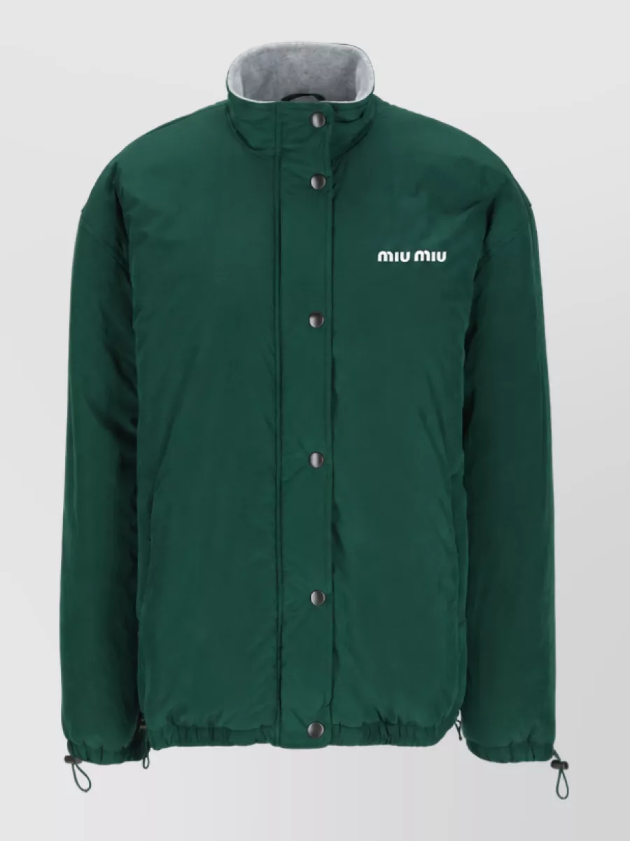 Miu Miu Stand collar long sleeve jacket