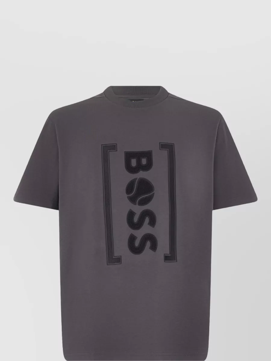 Boss cotton logo-embroidered regular-fit t-shirt