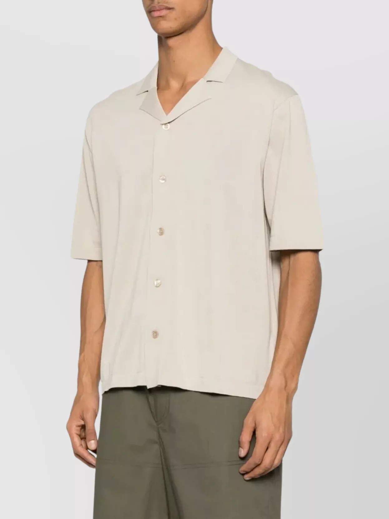 Aspesi Short Sleeves Bowling Shirt