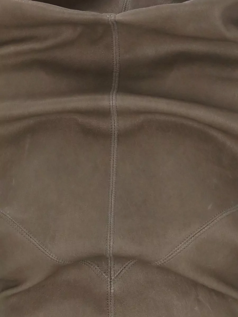 Rick Owens Leather High-Neck Sleeveless Top