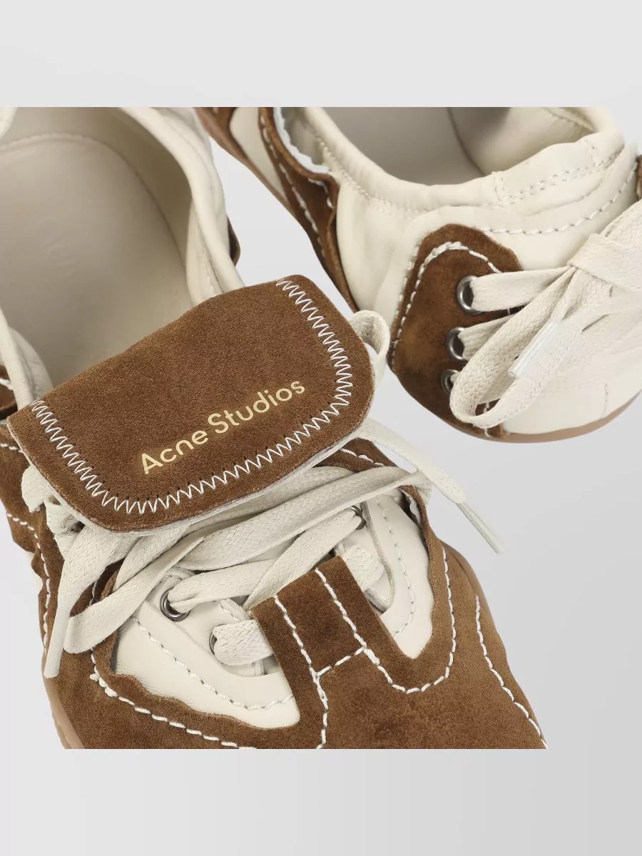Acne Studios Leather Lace-Up Sneakers