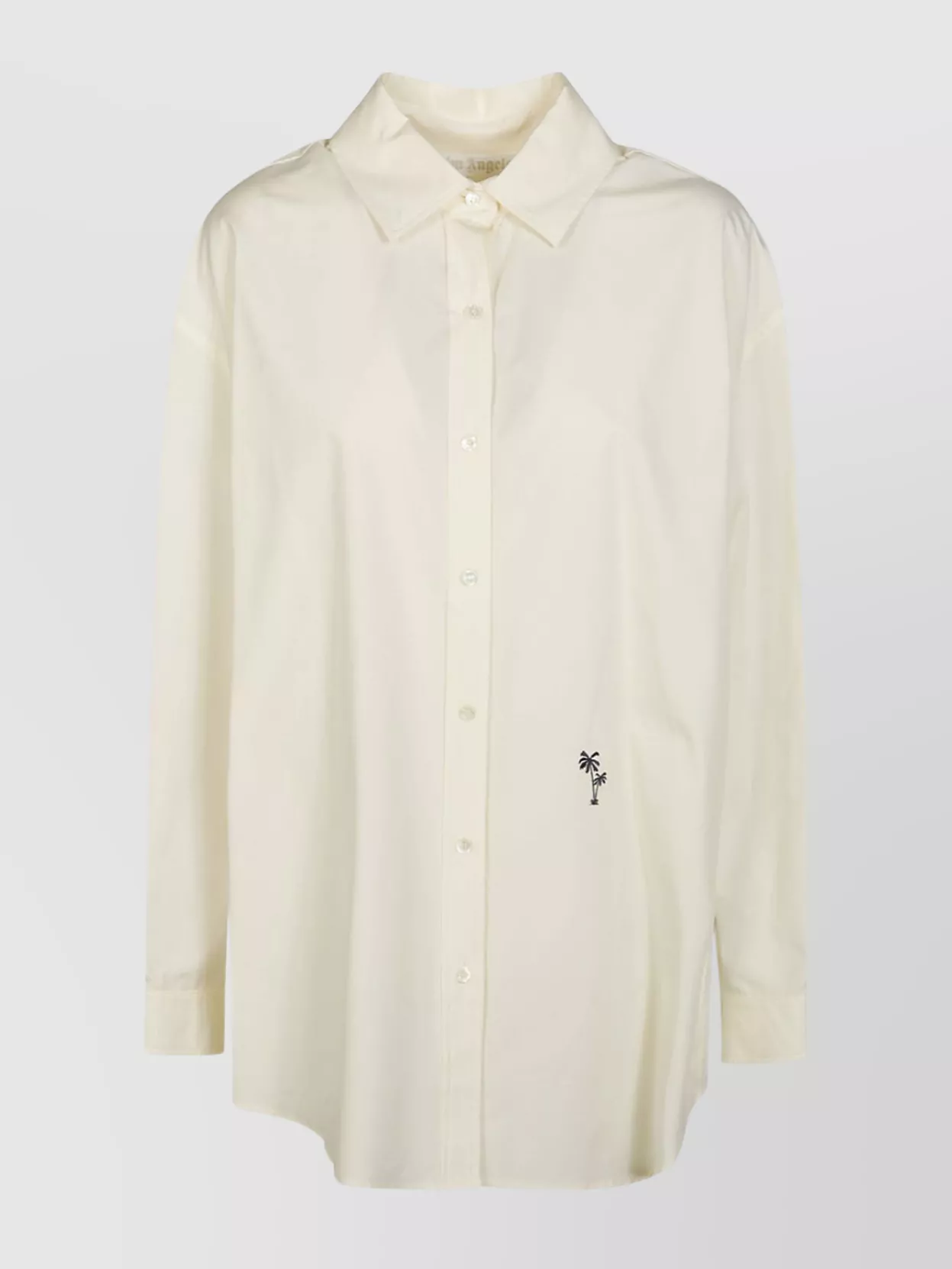Shop Palm Angels Detailed Embroidered Sleeve Shirt
