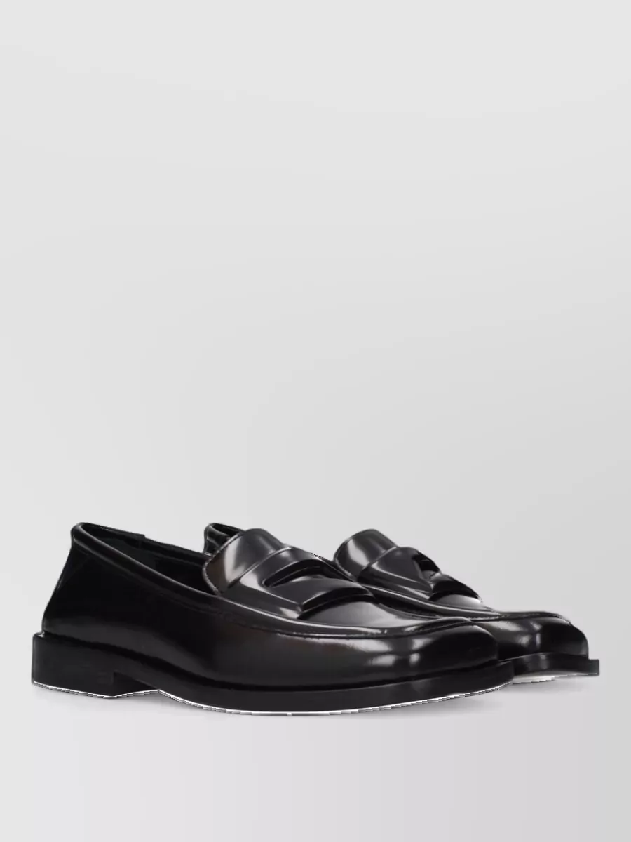 The Attico Leather Slip-On Loafers