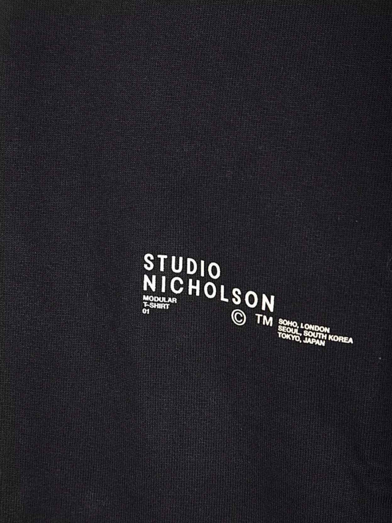 Studio Nicholson Logo Boxy Fit T Shirt