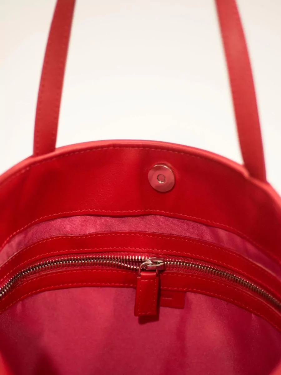 La Rose Leather Tote Bag