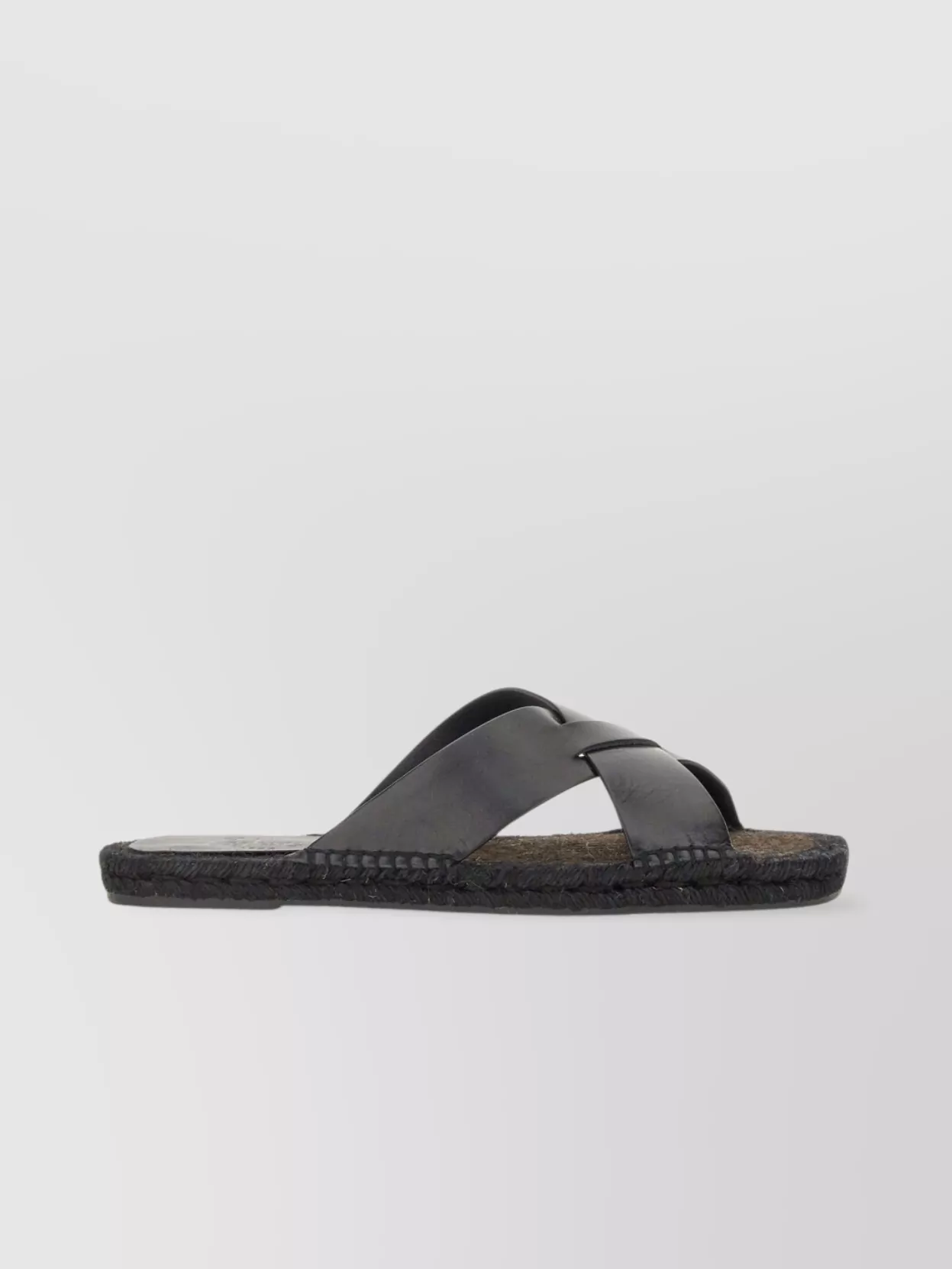 Castaner Cross Strap Espadrille Flat Sandal