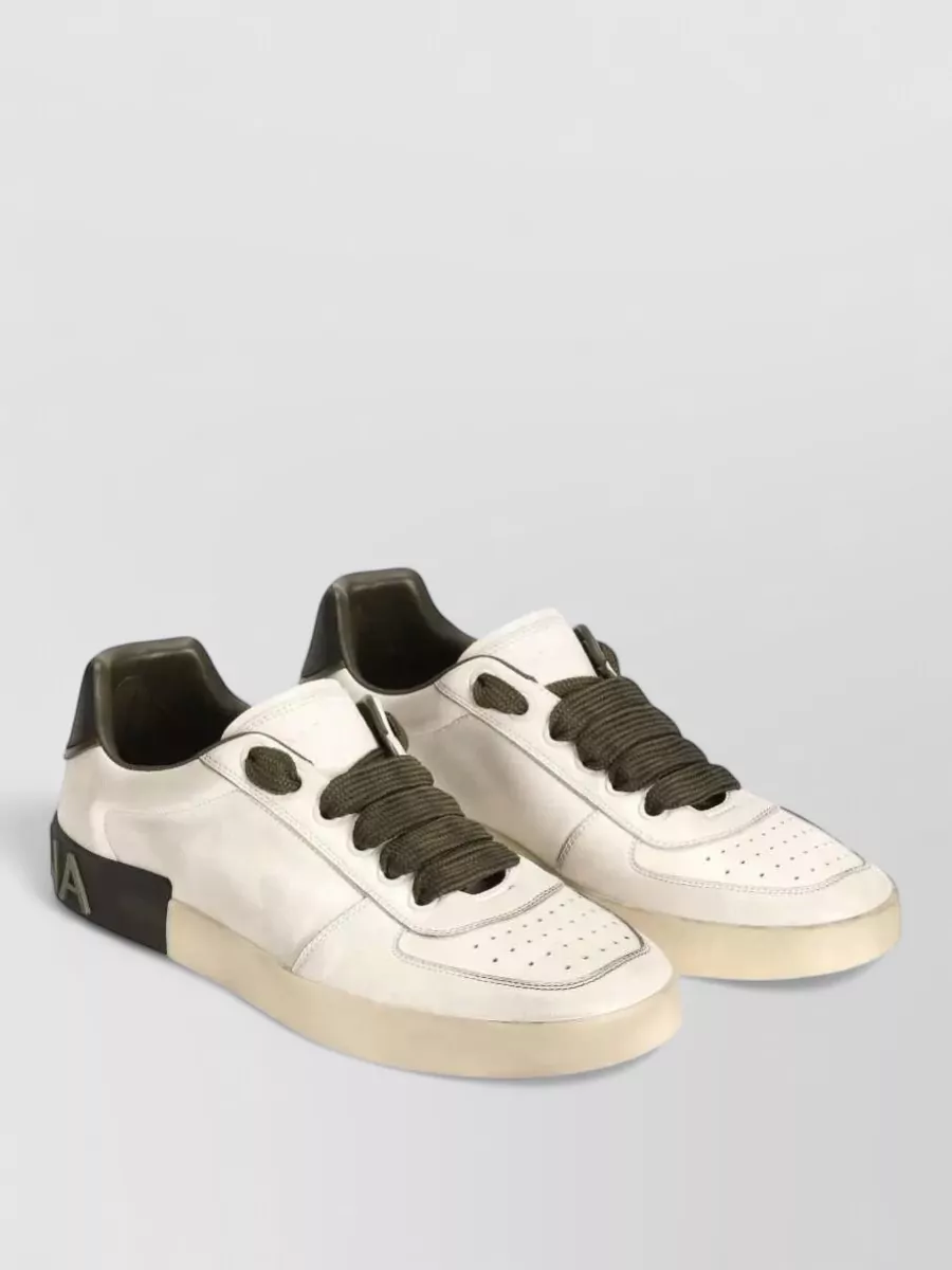 Dolce&Gabbana leather low-top sneakers