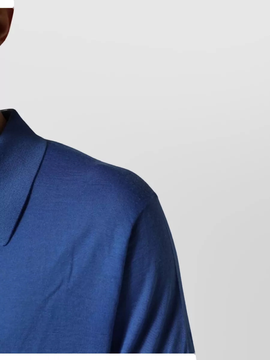 Dolce&Gabbana Cashmere Short-Sleeve Polo Shirt