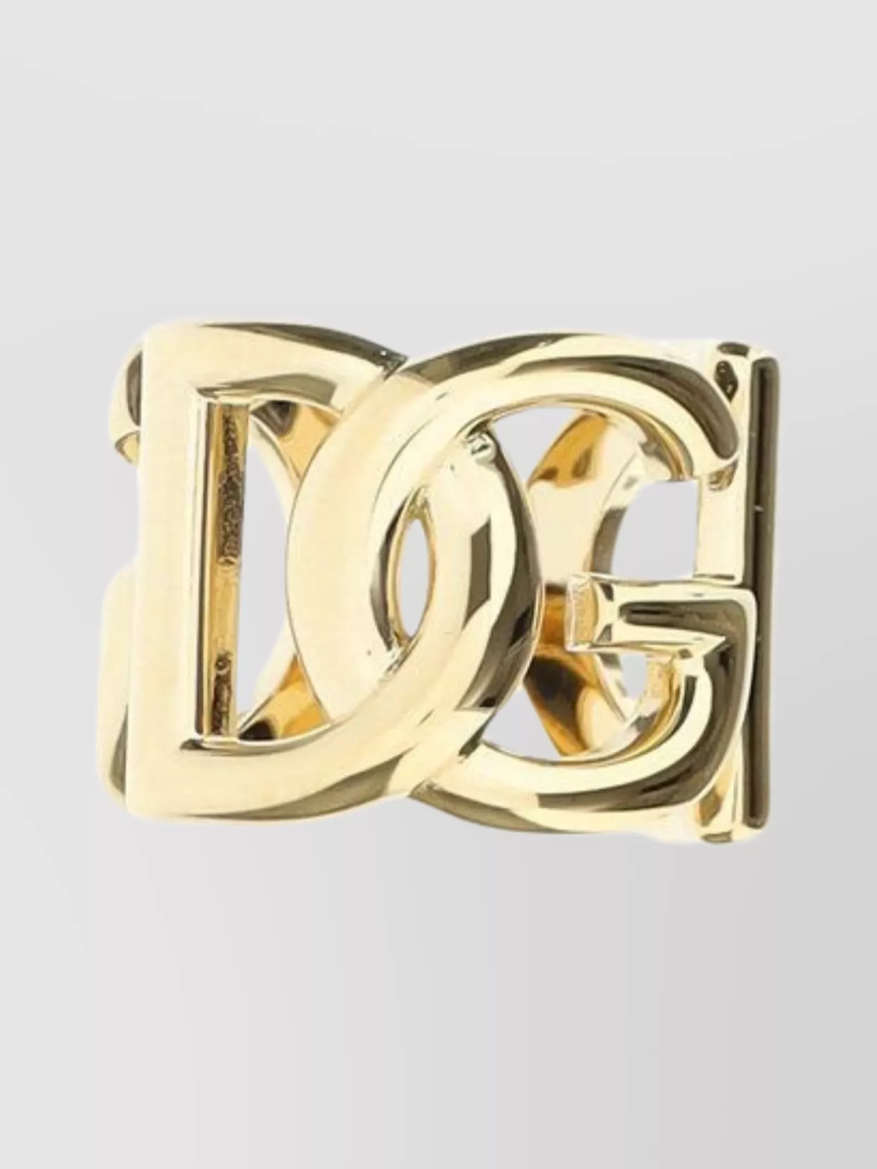 Dolce & Gabbana Circle Band Ring Gold-tone Finish