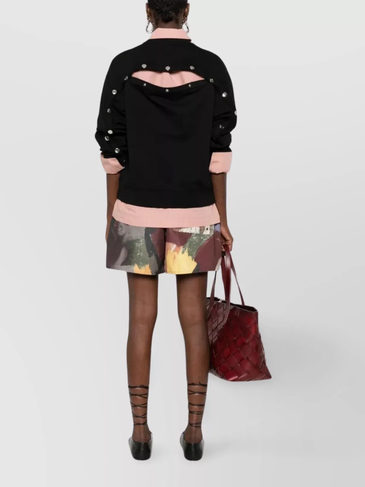 Dries Van Noten Black Knitwear Sweater With Ribbed Cuffs