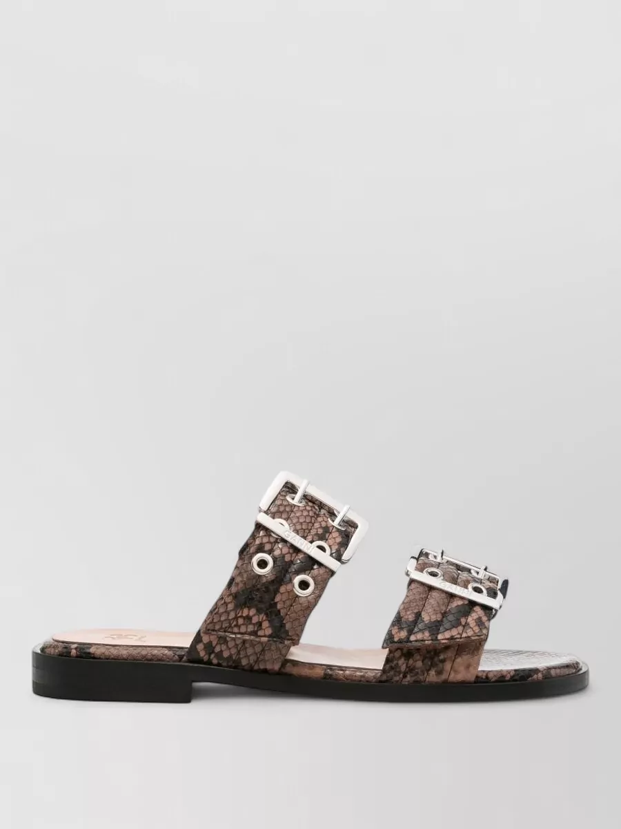 Ganni patterned sandals