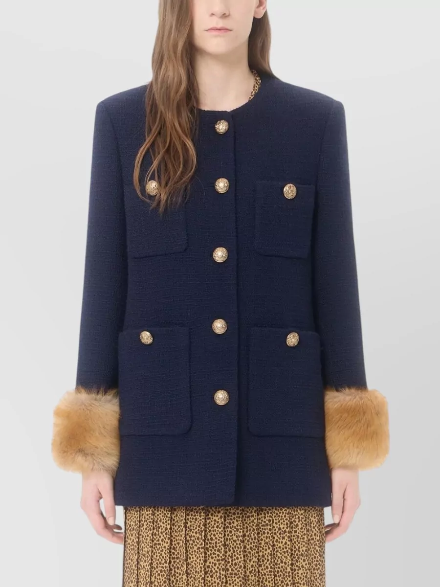 Valentino Garavani Wool Single Breasted Coat