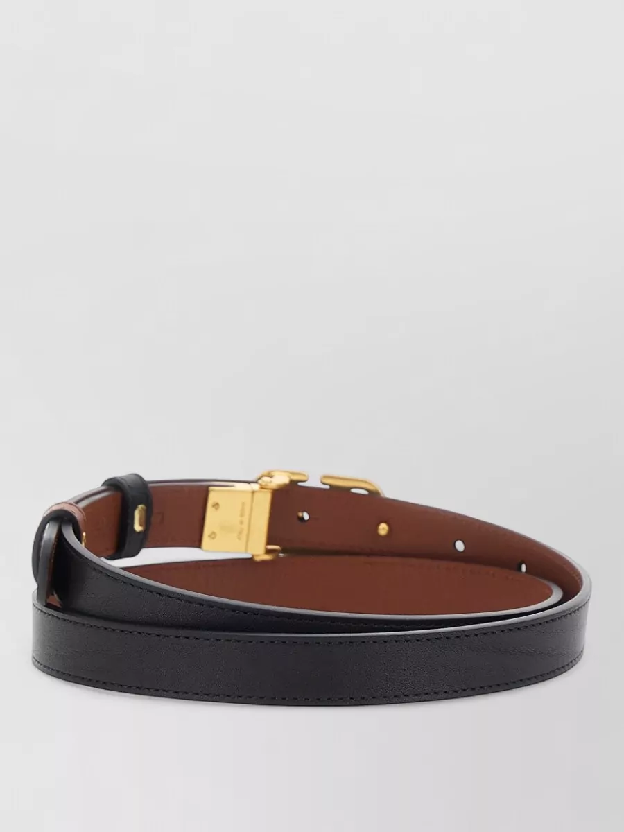 Valentino Garavani Leather Reversible Belt
