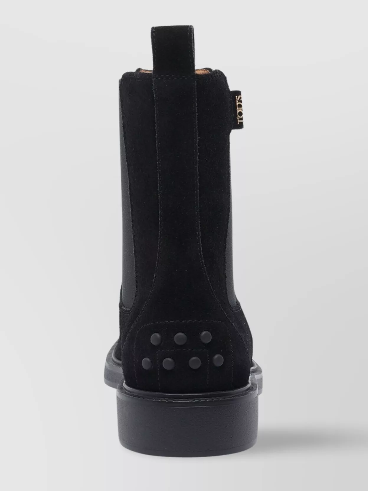 Tod's Round Toe Suede Ankle Boots