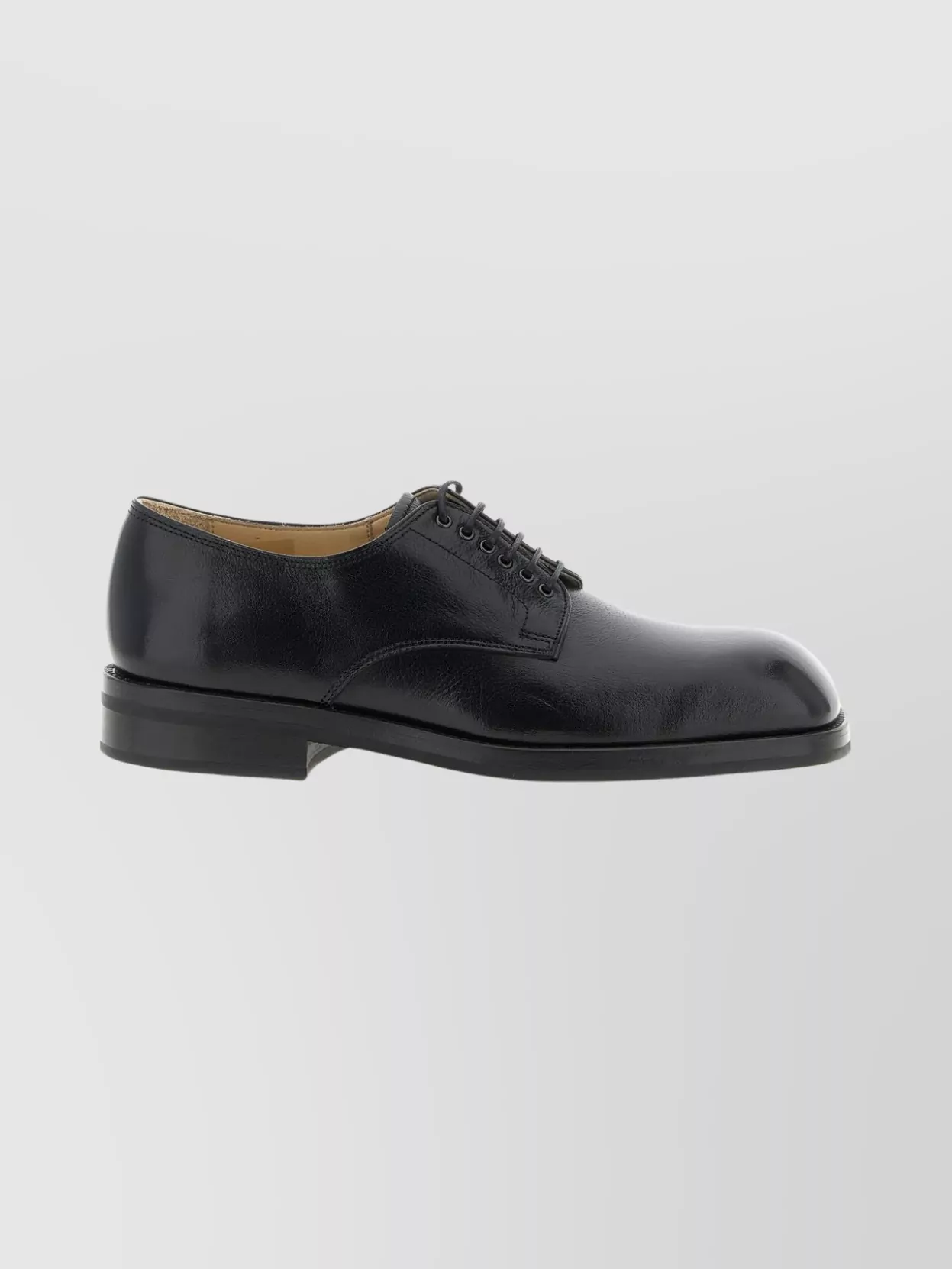 Lemaire Round Toe Leather Lace-Up Shoes