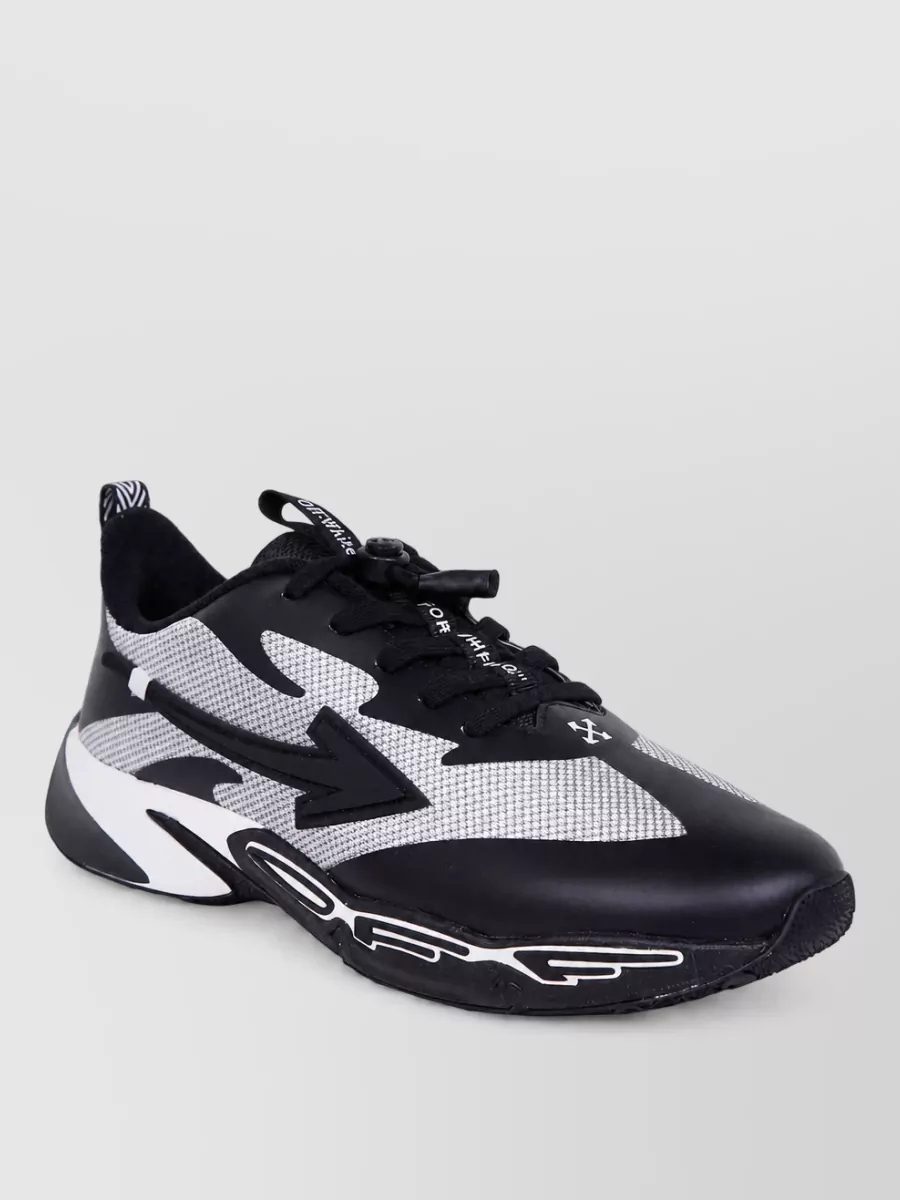 Off-White Leather Low-Top Sneakers