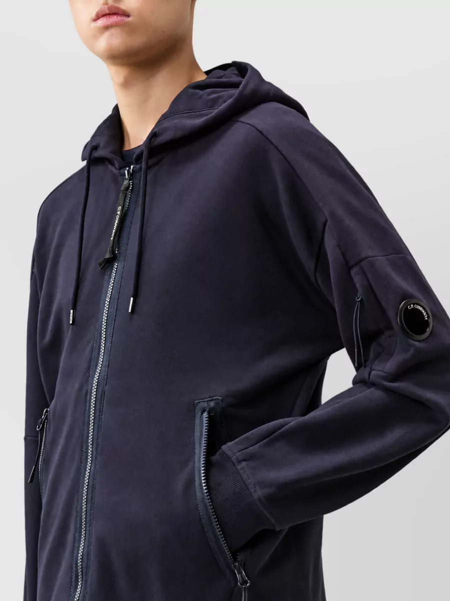 C.p. Company Cotton Zip Hooded Sweatshirt