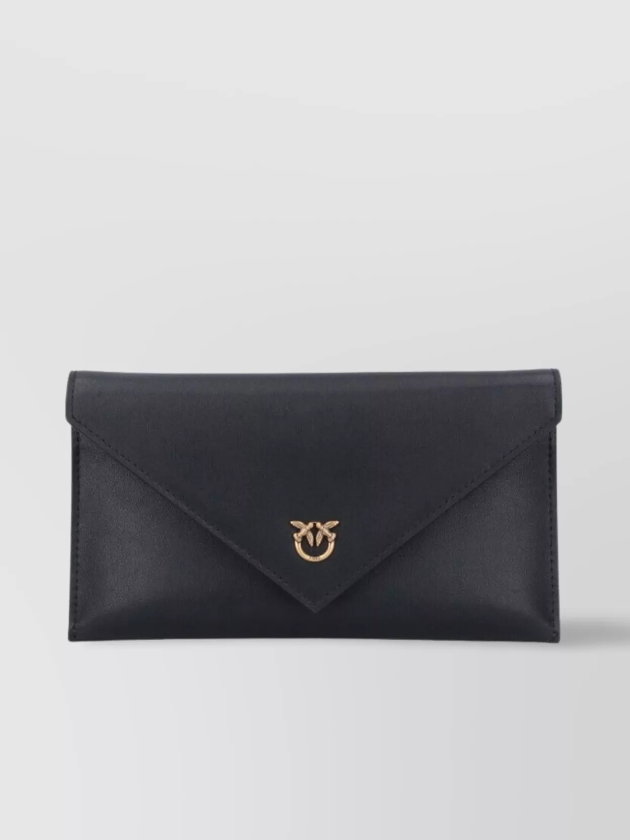 Pinko Envelope Chain Strap Gold-tone Clutch Bag
