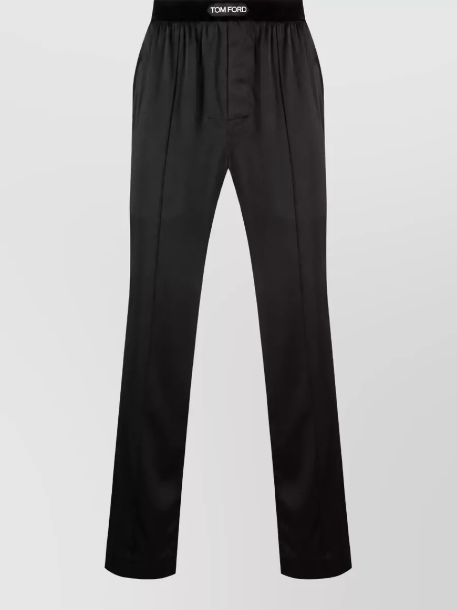 Tom Ford Silk Straight-Leg Trousers