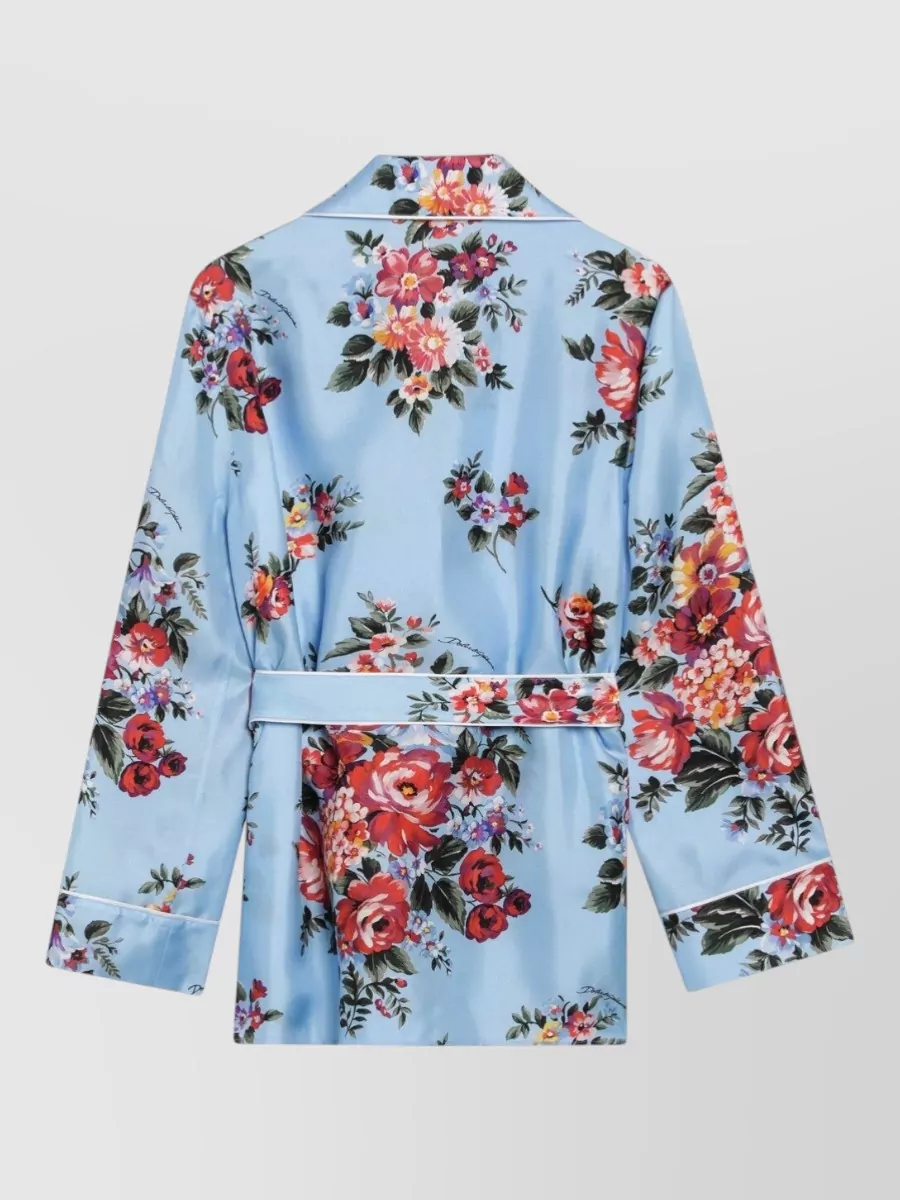 Dolce&Gabbana Silk Floral-Print Shirt