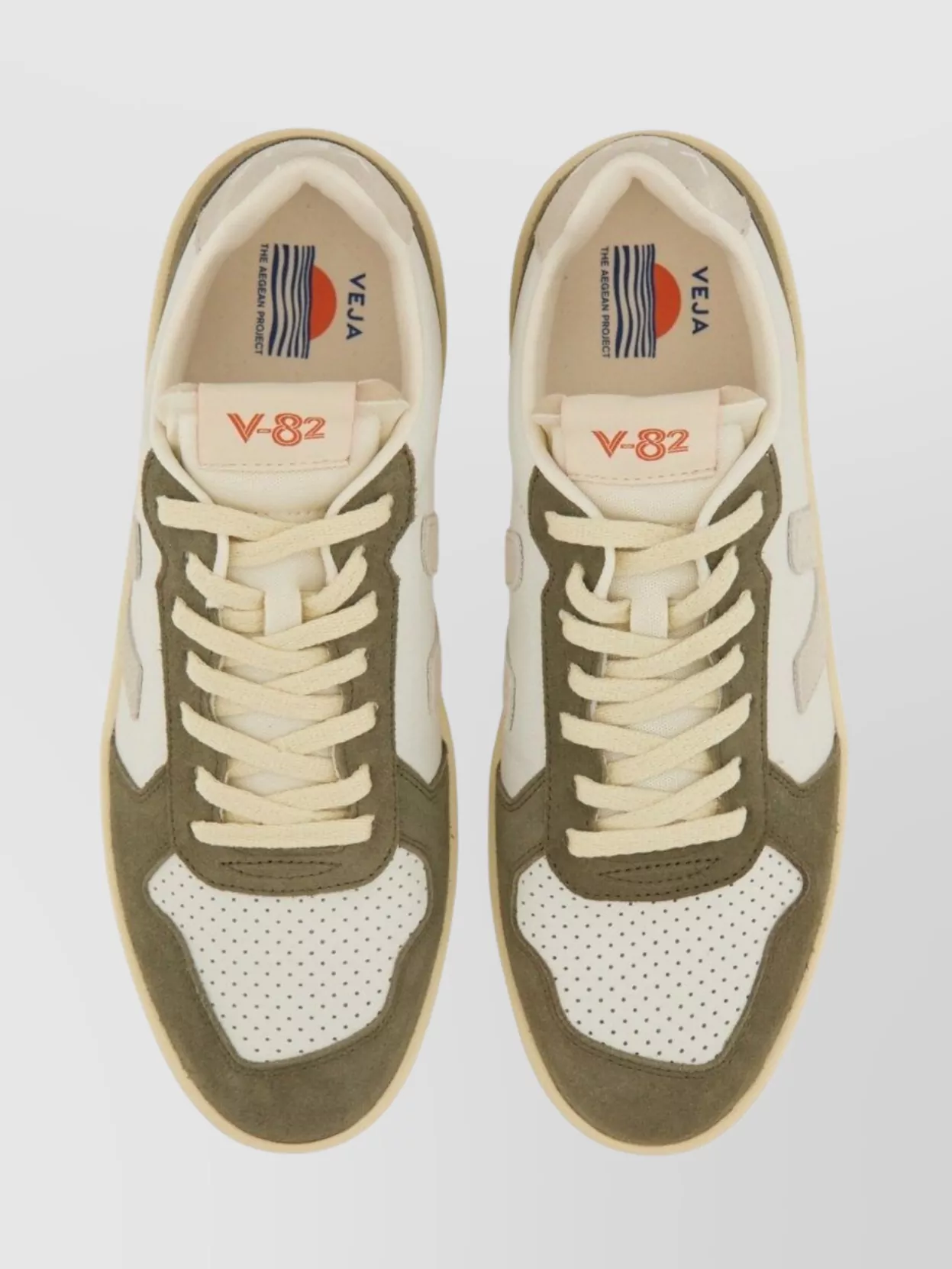 Veja Sneakers With Contrast Panels And Perforated Detailing