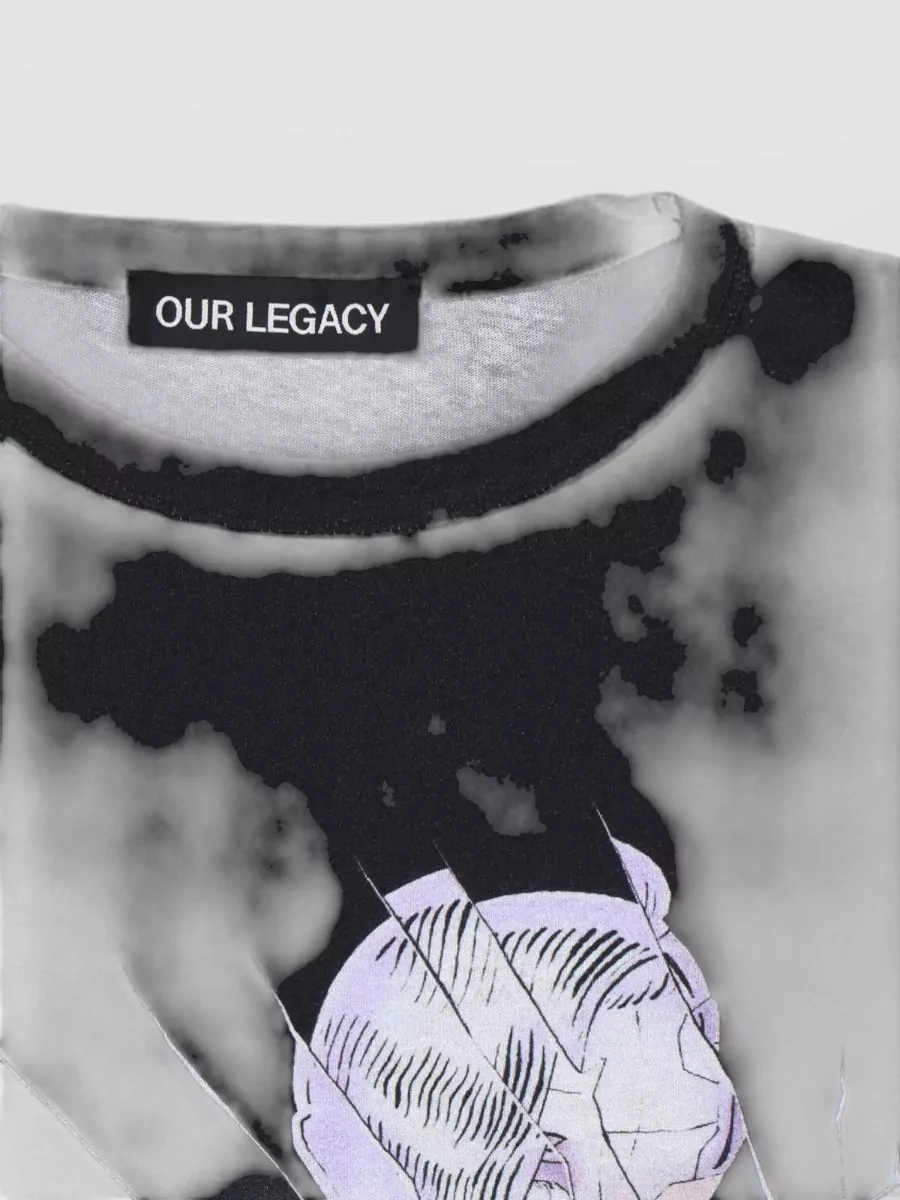 Our Legacy Graphic Crew Neck T Shirt Short Sleeves