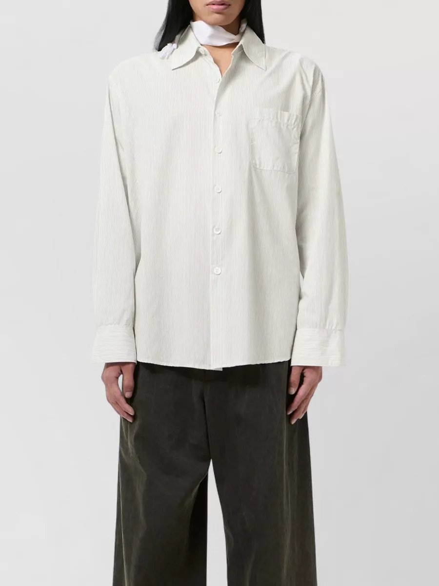 Our Legacy Long Sleeve Striped Shirt Chest Pocket