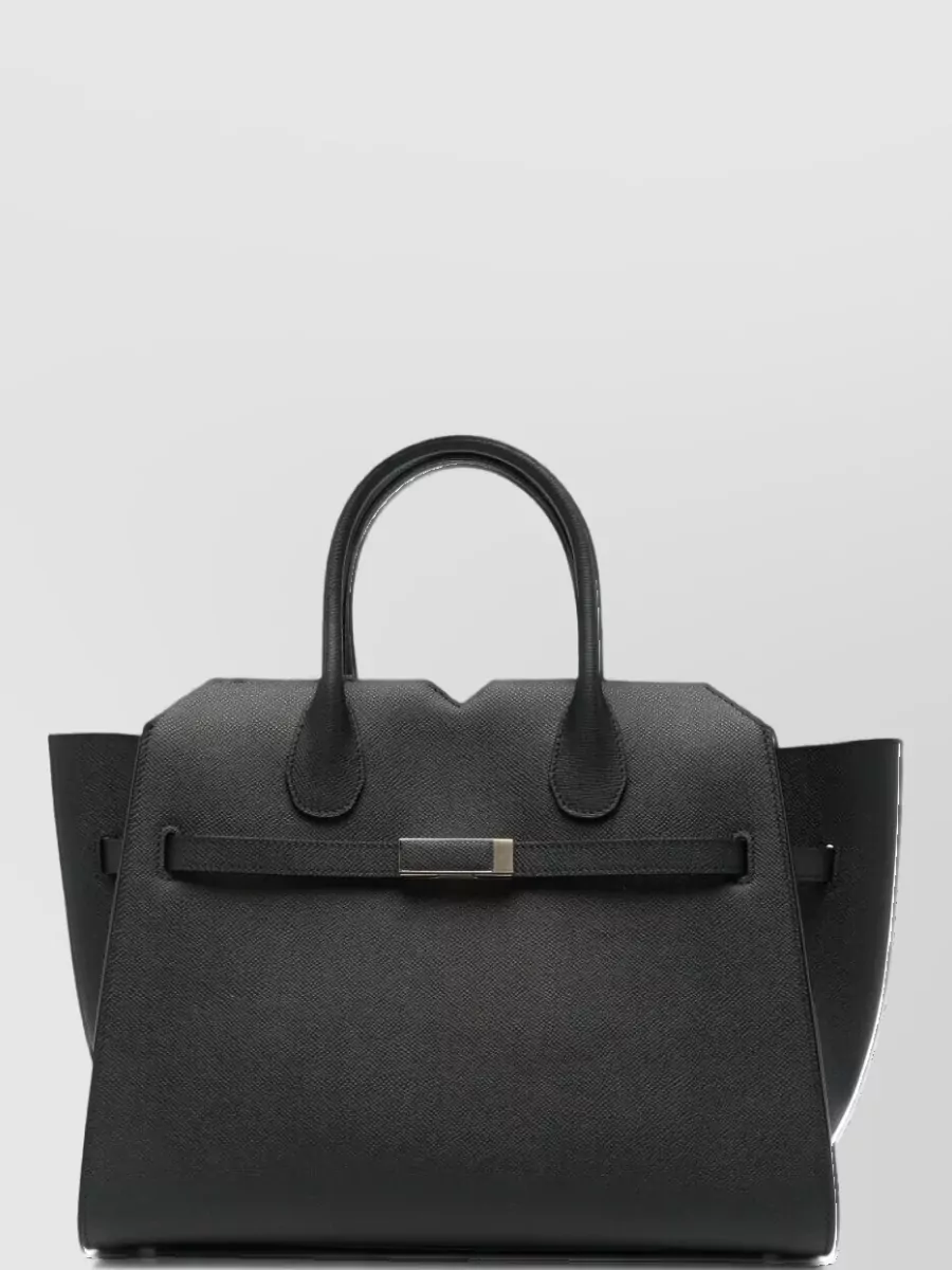Valextra medium leather shoulder bag