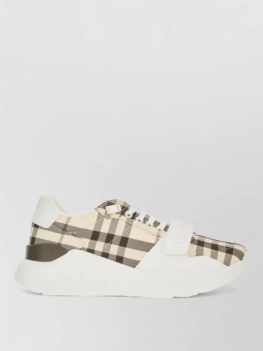Burberry Embroidered Nylon Low-Top Sneakers