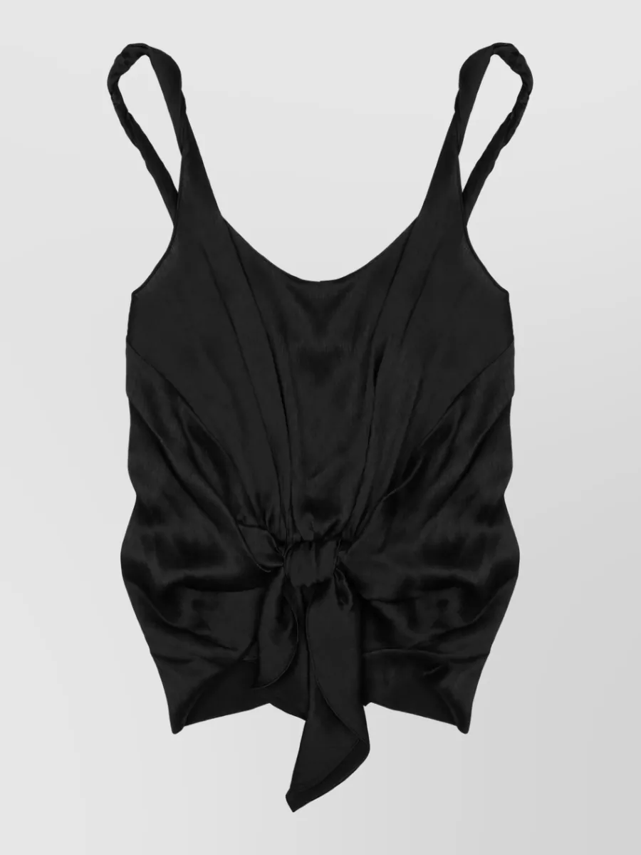 JW Anderson Silk knotted cami top