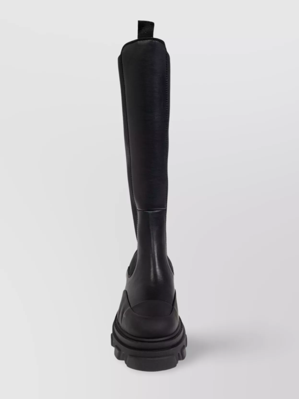 Ganni Chunky Lug Sole Knee-High Leather Boots