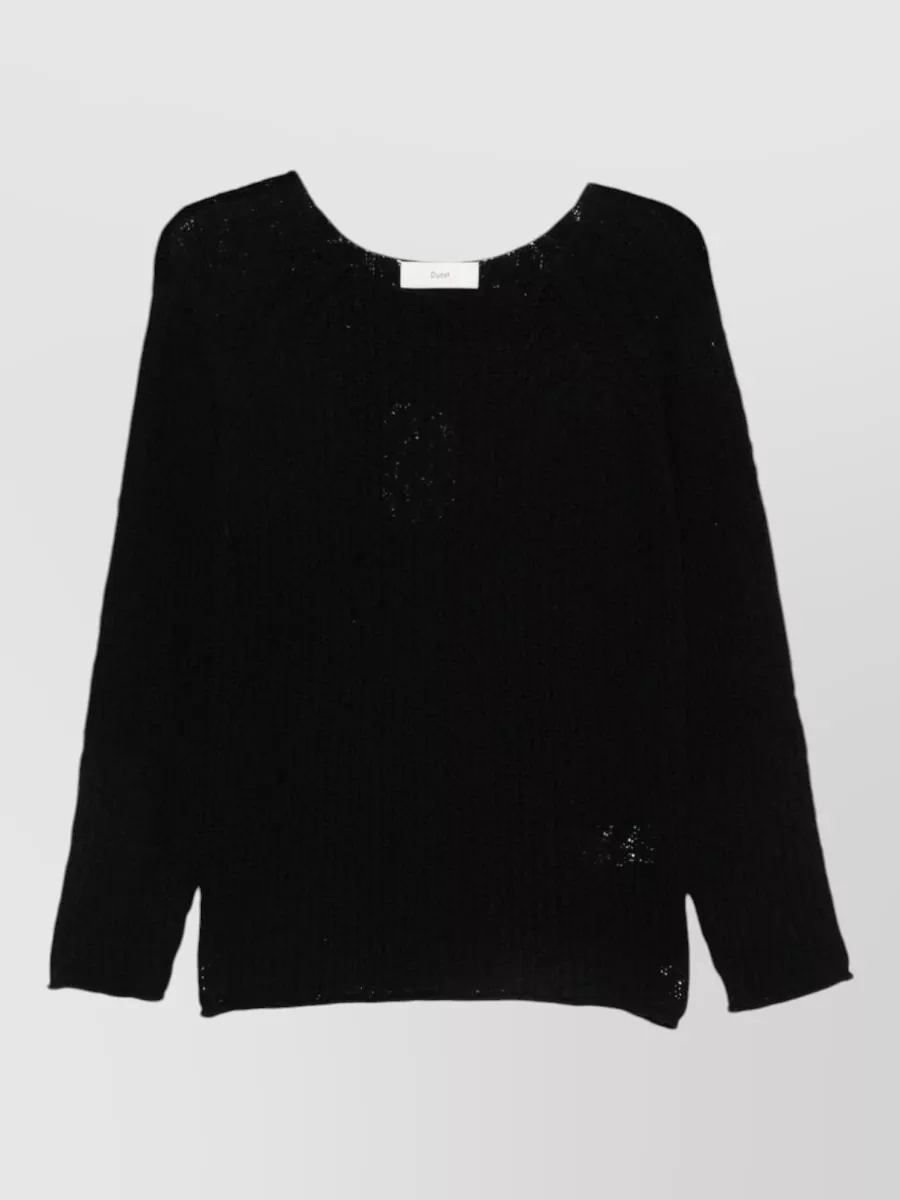 Dunst open-knit long-sleeve jumper