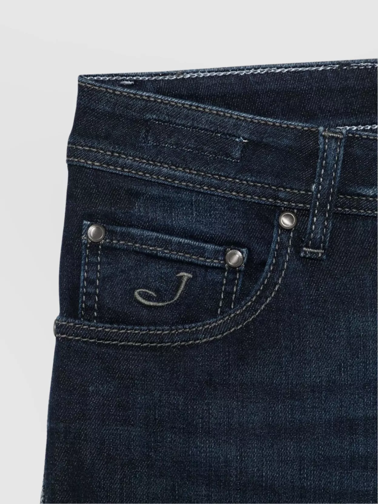 Jacob Cohen Five-Pocket Denim Trousers Featuring Belt Loops