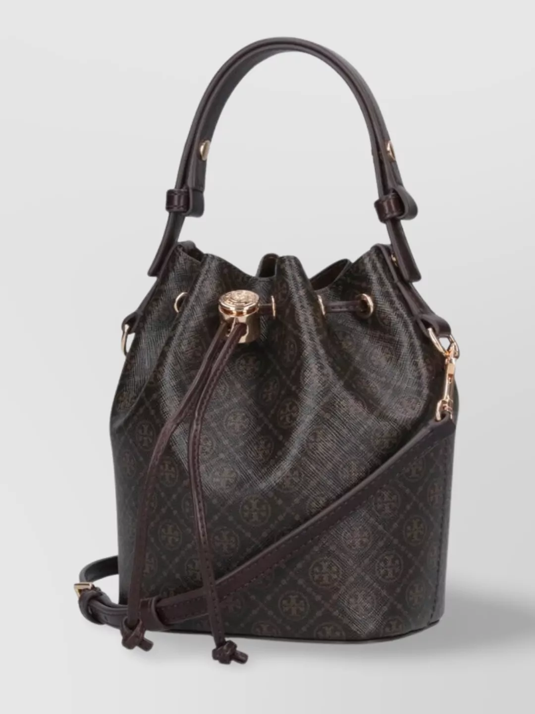 TORY BURCH BUCKET BAG WITH TOP HANDLE AND ADJUSTABLE STRAP