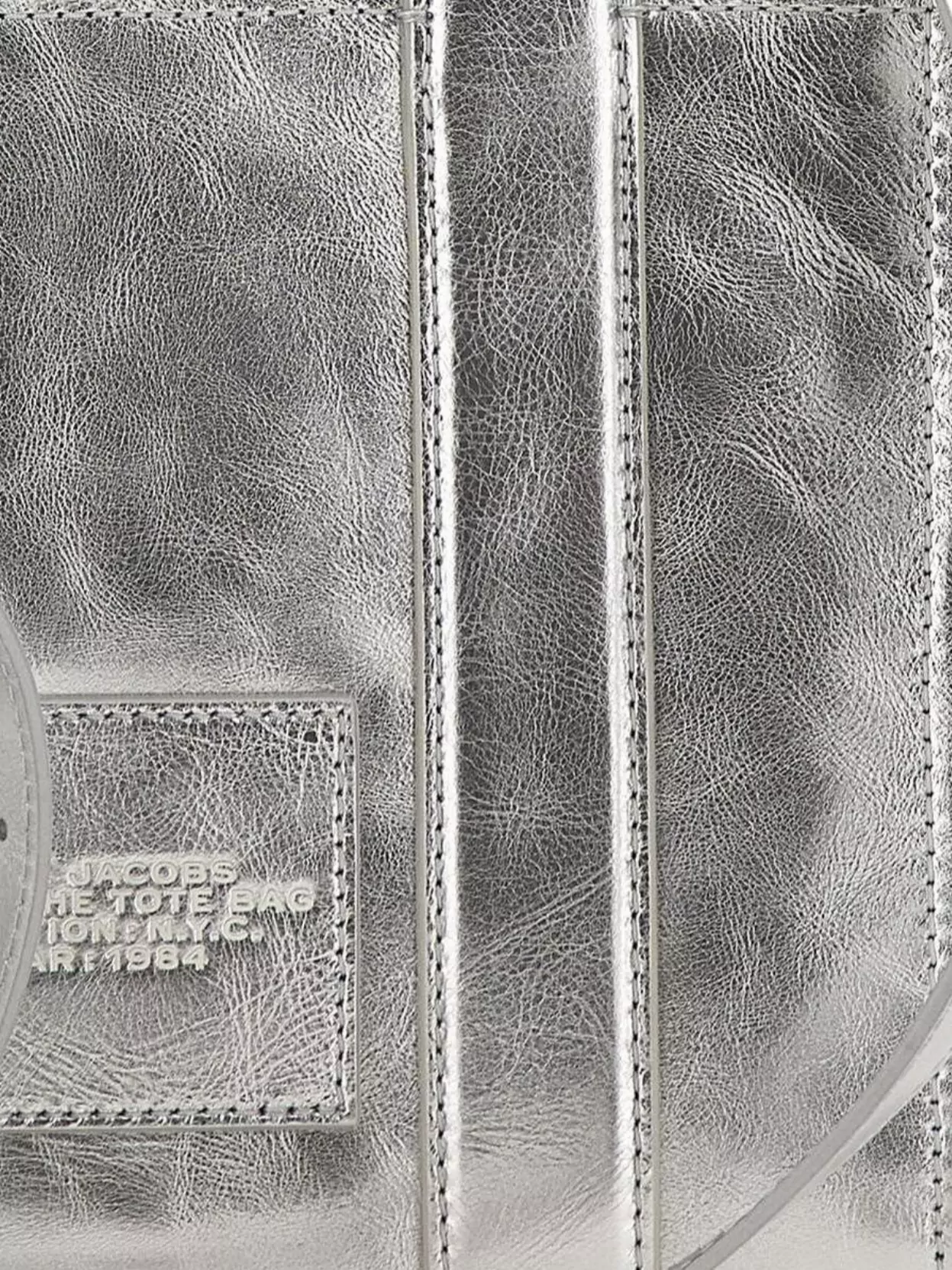 Marc Jacobs Small Metallic Leather Tote Bag