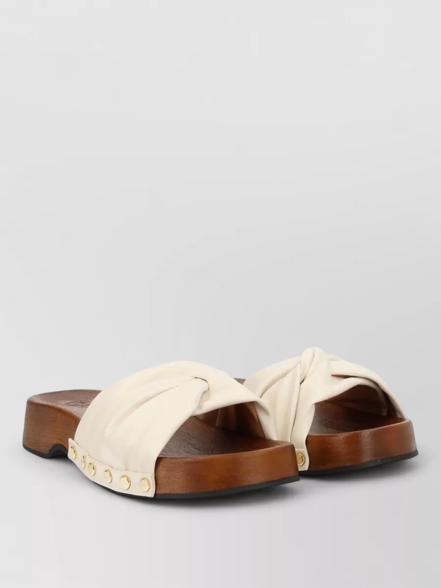 Ganni Recycled Leather Slides