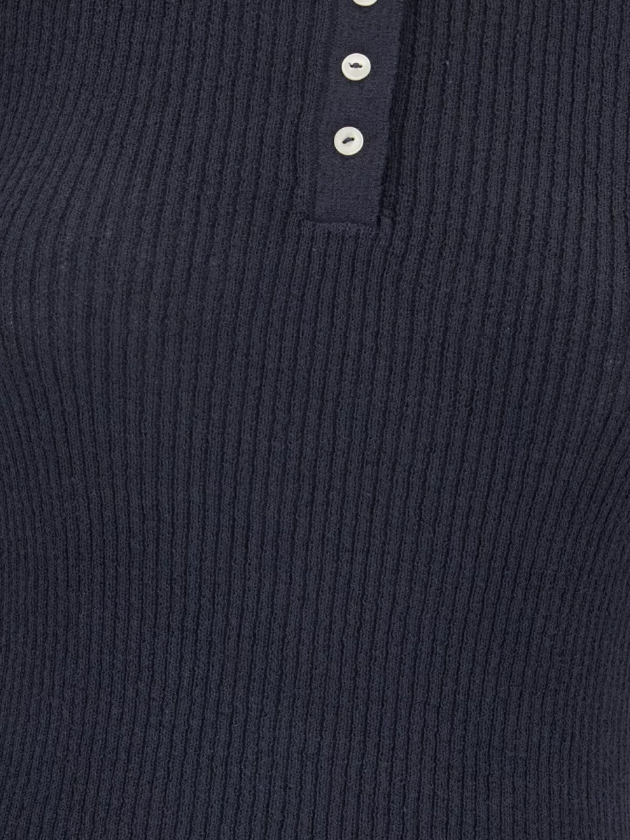 Dunst Fine-Knit Polo Shirt
